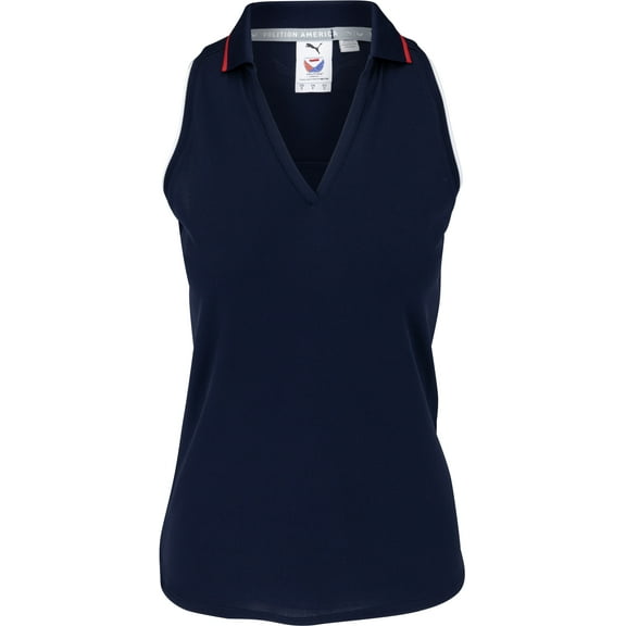 Puma Volition Rosie Sleeveless Navy Blazer/Ski Patrol Shirt Women M