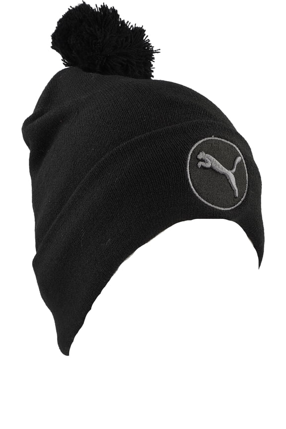 WRMLBL Removable Pom Beanie Puma Black Headwear Unisex Fits All