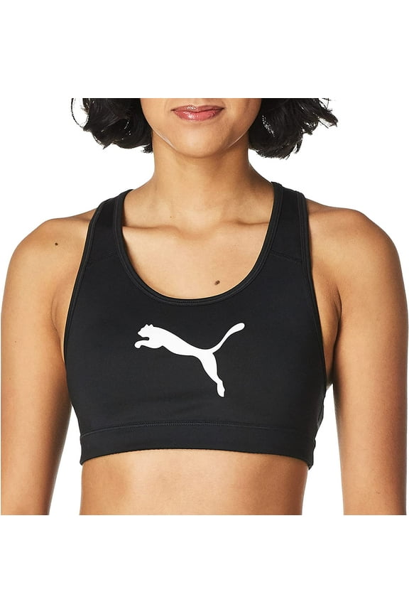 Women's 4Keeps Mid Impact Sports Bra Black Size 3X