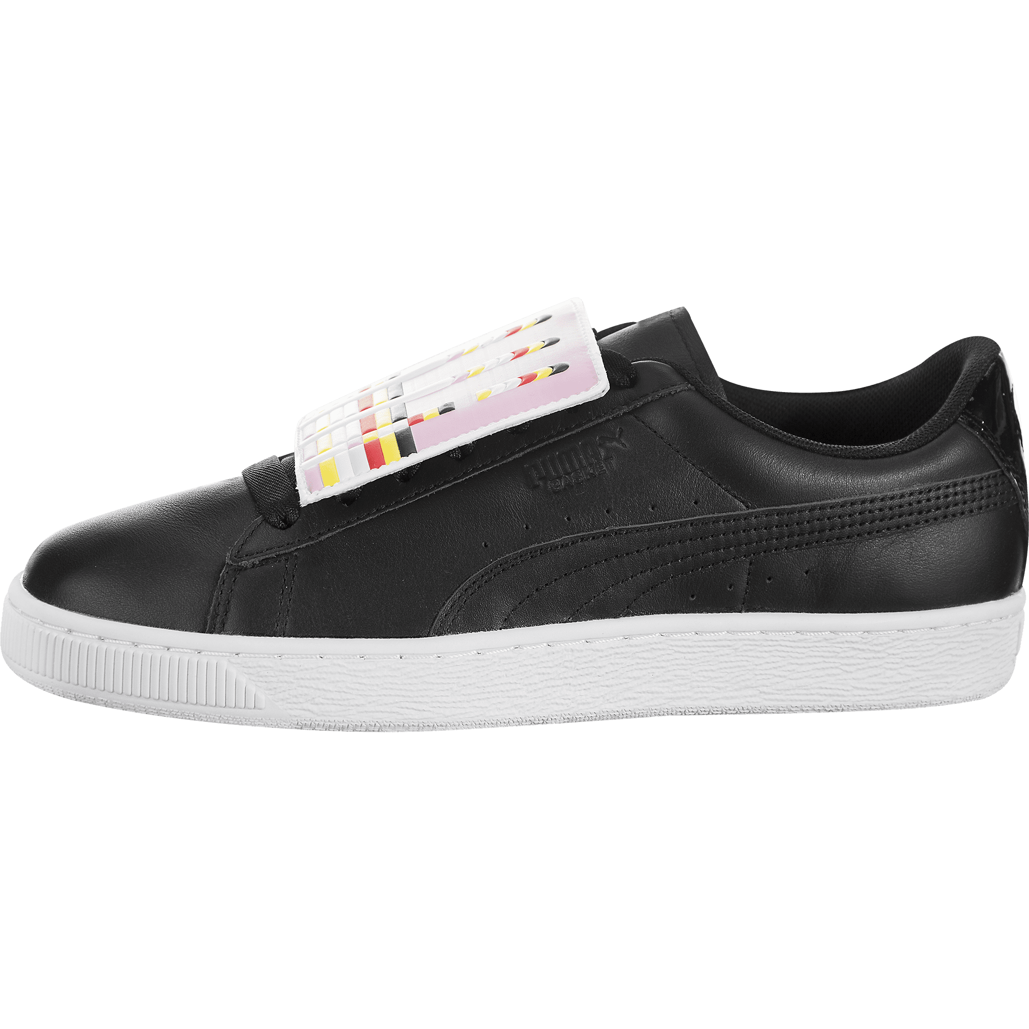 Puma basket shop black leather