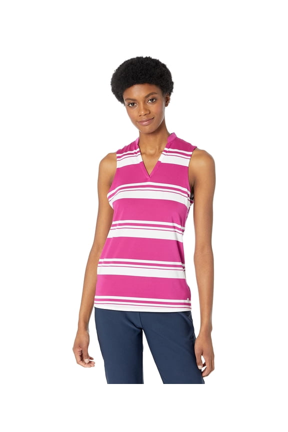 Cloudspun Valley Stripe Festival Fuchsia Shirt Women XS