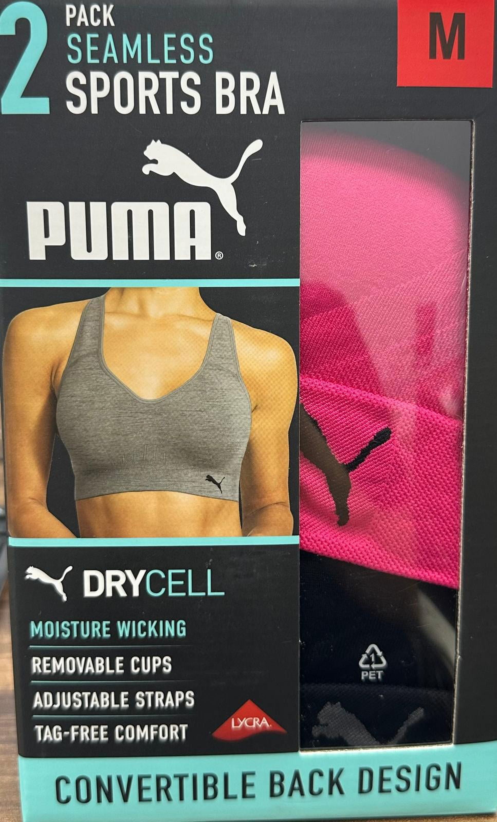 Puma 2 pack seamless sports bra sale