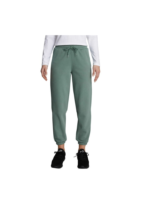 Women's Cozy Fleece Sweatpant (Green, Large)
