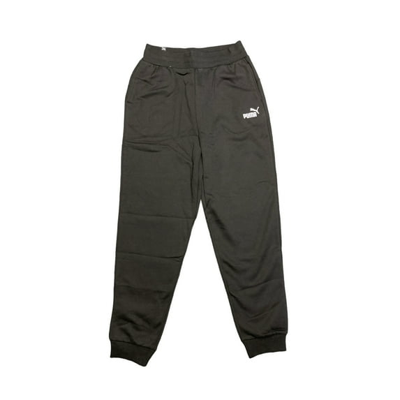 Puma Women's Essential Embroidery Logo Drawstring Fleece Sweatpant (Black, XL)