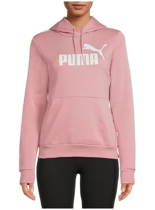 Puma Women's Fleece Pockets High-Waisted Logo Jogger Pants Tan Ivory Small  NWT