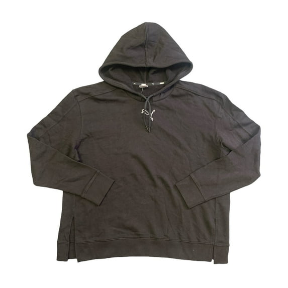 Puma Women's HER Long Sleeve Drawstring Jersey Knit Hoodie (Black, M)