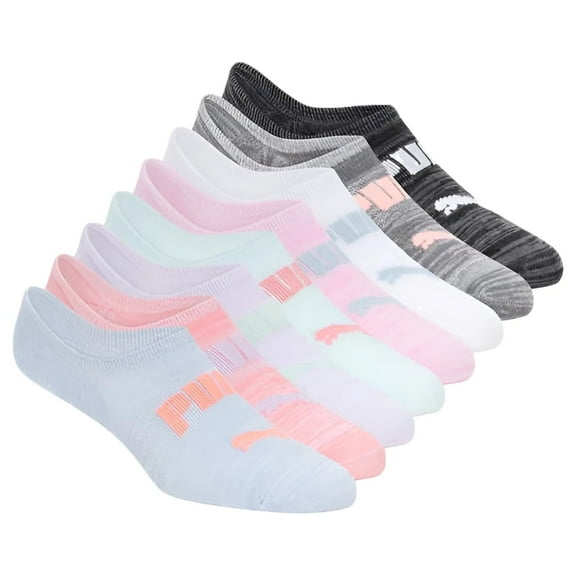 Puma Women's No Show Non-Slip Liner Socks Size: 5-9.5, Color: Multicolor