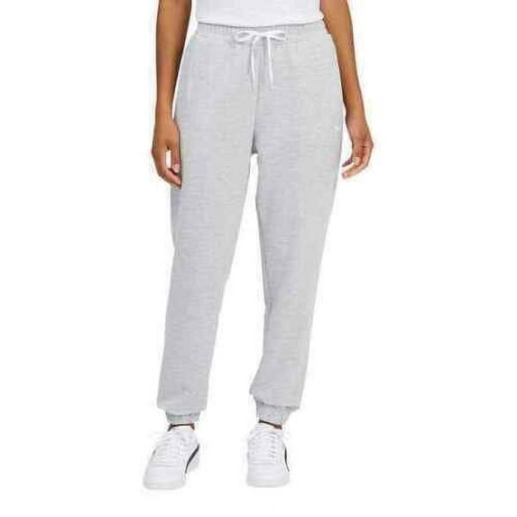 Puma Women's Pant Refined Track Jogger w/ Drawstring Soft Touch (Gray, XL)