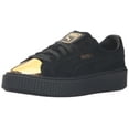 thumbnail image 1 of Puma Women's Platform Suede Gold / Black Ankle-High Fashion Sneaker - 9.5M, 1 of 8