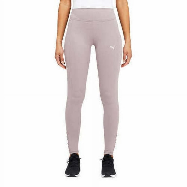 Puma Women's Ruched Fusion Pocket Tights - Inseam 27 (Purple, X-Large)