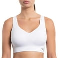 thumbnail image 1 of Puma Women's Seamless Sports Bra 2 Pack, White/Black, Large, 1 of 2