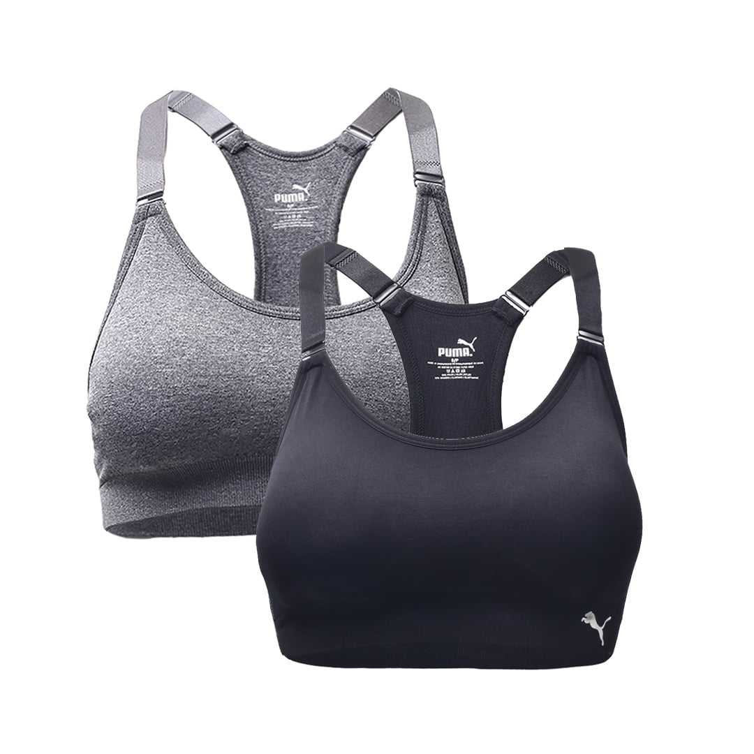 Puma Women\'s Seamless Sports Bra with Removable Cups 2/PK