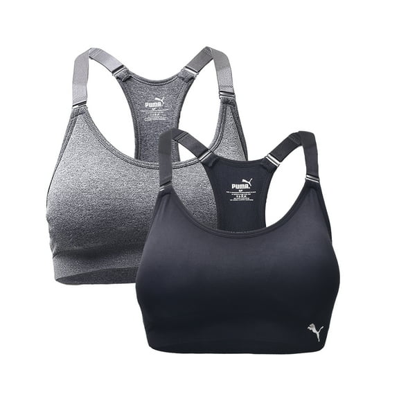 Puma Women's Seamless Sports Bra with Removable Cups 2/PK