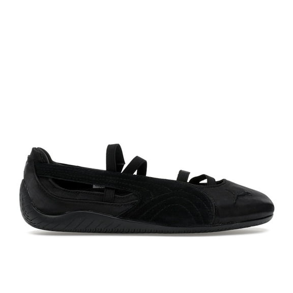 Puma Women's Speedcat Ballet Black Cool Dark Gray Satin Slippers, from StockX