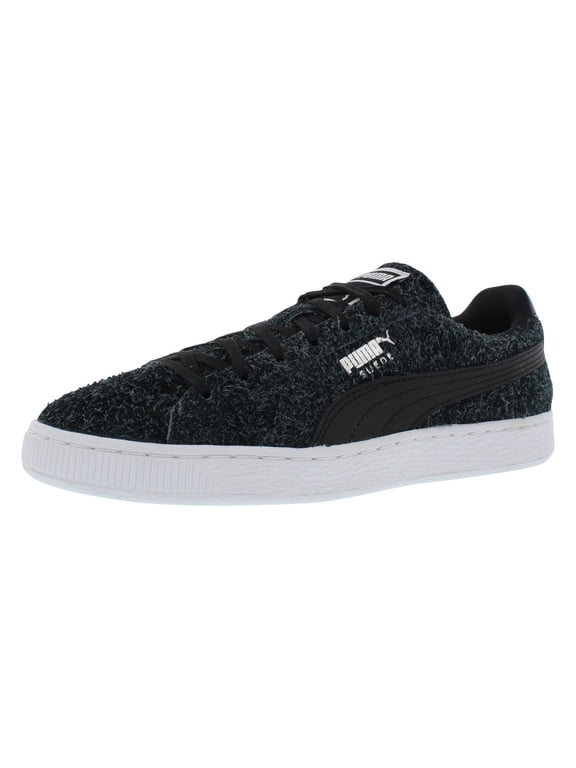 Women's Suede Elemental Puma Black/Puma White Ankle-High Suede Fashion Sneaker - 6M