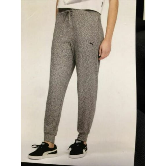 Puma Women's Tapered Joggers Everyday Pant (Gray Heather, M)