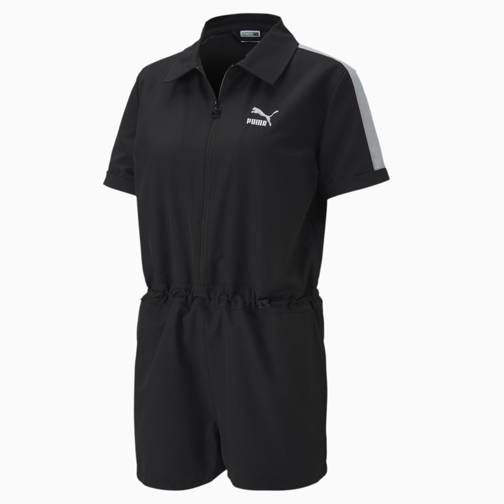 Puma Womens Classics Woven Jumpsuit,Black,S