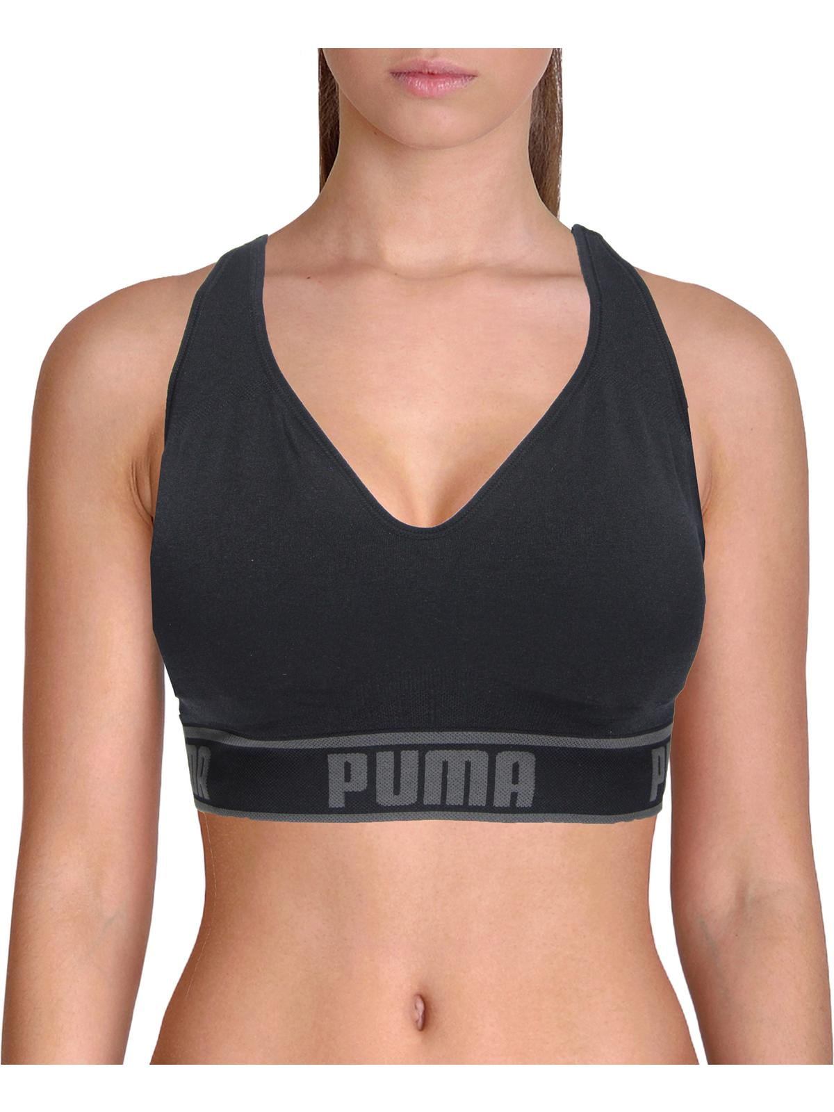 Women's PUMA All-In Long Line Bra in Black size XL, PUMA, Kammanahalli