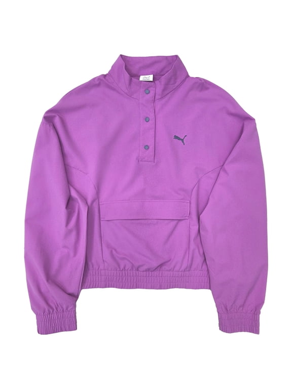 Womens Purple Nylon Ripstop Athletic Lightweight Jacket X-Large