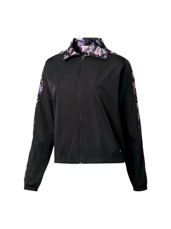 Womens Tabitha Simmons Reversible Track Jacket,Black,XL