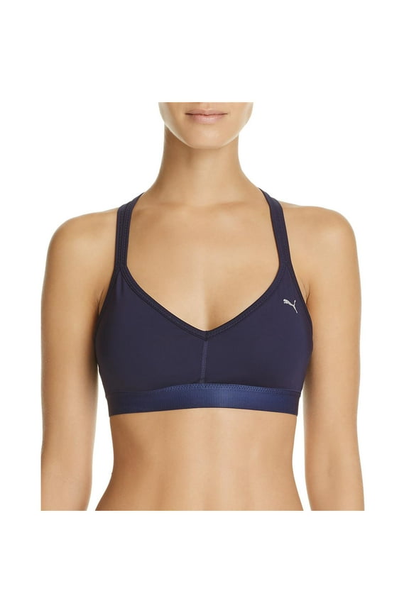Women's Yogini Strappy Back Low Impact Sports Bra, Blue