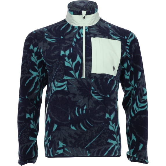 Puma X PTC Half Zip Palm Fleece Deep Navy/Sparkling Green Outerwear Men S