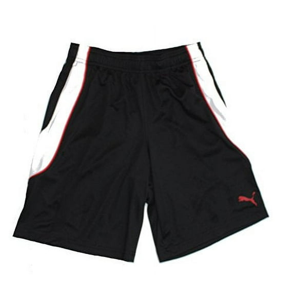 Puma® Youth Athletic Short-Black and White