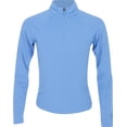 thumbnail image 1 of Puma Youth Girls YOU V Brrr 1/4 Zip Team Light Blue Outerwear Junior L, 1 of 4