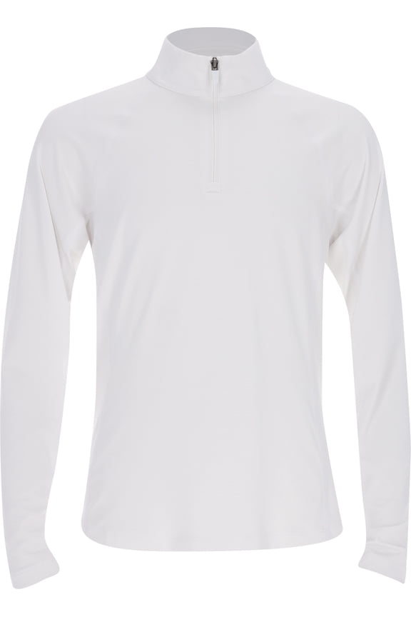 Youth Girls YOU V Brrr 1/4 Zip White Glow Outerwear Junior XL