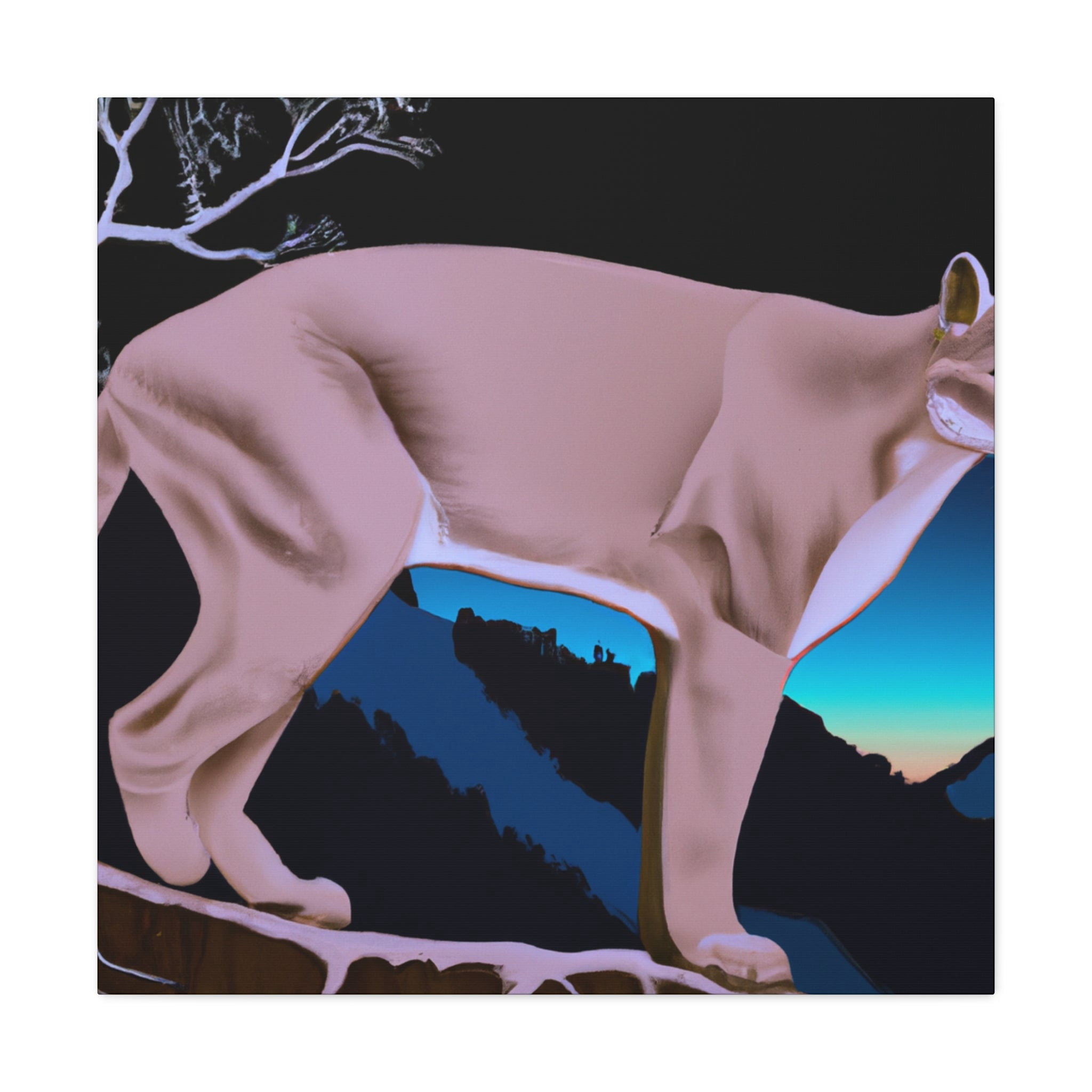 Puma in Art Deco - Canvas - Walmart.com