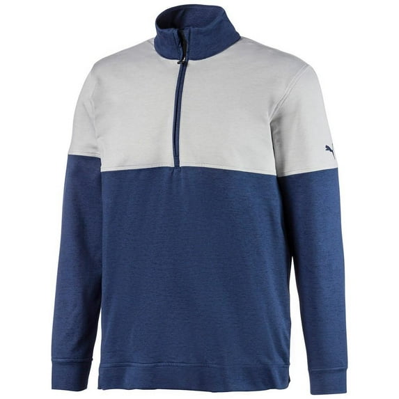 Puma pumagolf 2020 Men's Cloudspun 1/4 Zip, Peacoat White, x Large