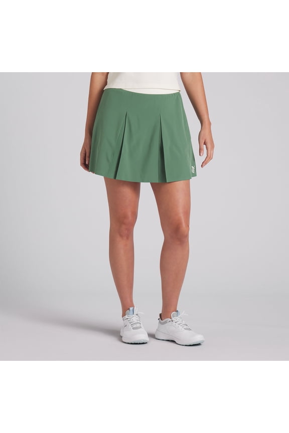 x Quiet Golf Pleated Deep Forest Skort Women S