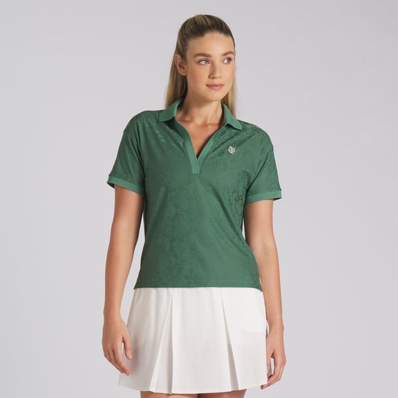 Puma x Quiet Golf Relaxed Crop Deep Forest Shirt Women XS