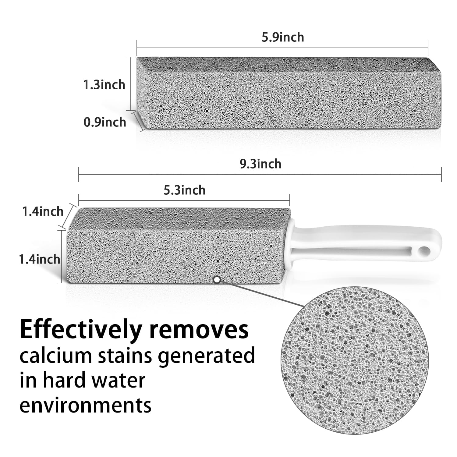 Pumice Stone Scouring Stick Set for Cleaning Toilet, Sink, Bathtub ...