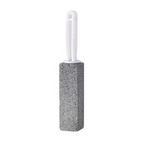 Pumice Stone Toilet Bowl Cleaner | Extra Long Handle Volcanic Scrubber for Removing Hard Water Stains, Limescale, Rings | Multi-Surface Bathroom, Pool, Grill Cleaning Tool | 1.37x9.4 inch | Includes