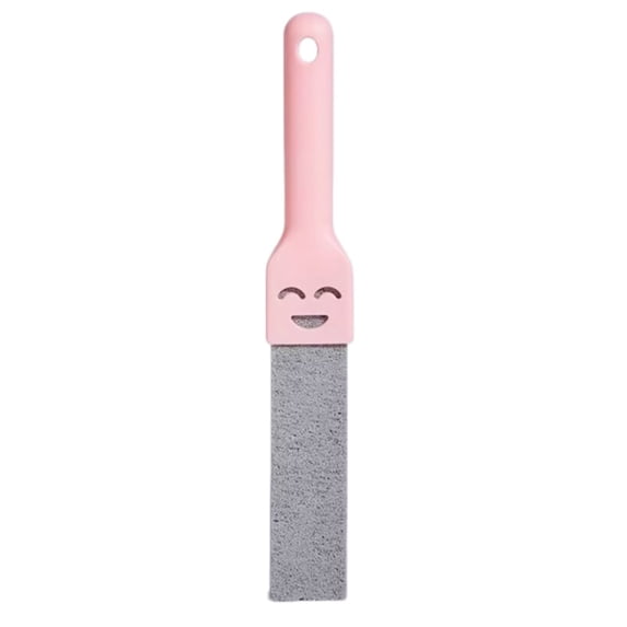 Pumice Stone Toilet Bowl Cleaner with Handle, Pumice Sticks Scouring Pad, Powerfully Remove Hard Water Ring for Pool, Toilet, Kitchen Sink, Bathtubs Pink