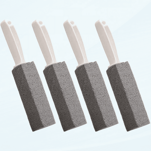 Pumice Stone Toilet Bowl Cleaner with Handle, Pumice Stone for Toilet Bowl Cleaning, Remove Toilet Bowl Hard Water Rings, Scouring Stick for Bath/Pool/Kitchen Cleaning
