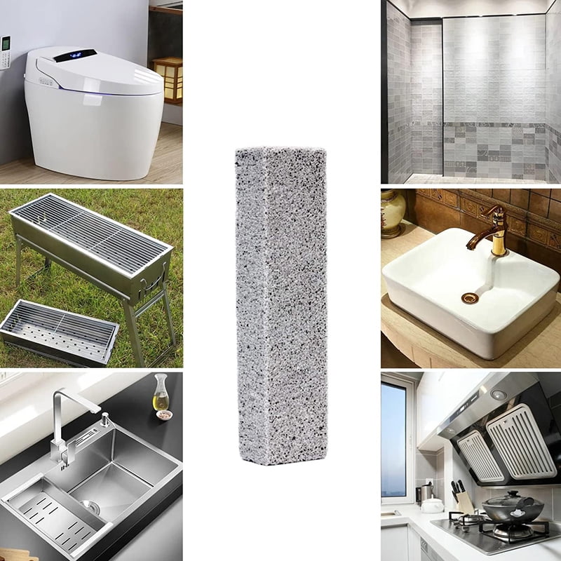 Pumice Stone Toilet Bowl Cleaner, Hard Water Remover, Pool, Bathroom Toilet Brush, Grill, Stove