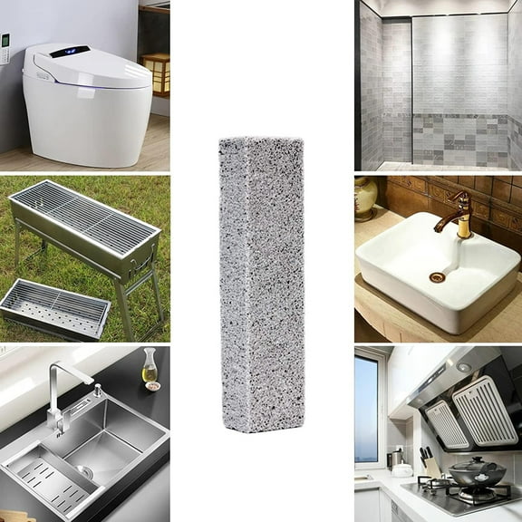 Pumice Stone Toilet Bowl Cleaner, Hard Water Remover, Pool, Bathroom Toilet Brush, Grill, Stove