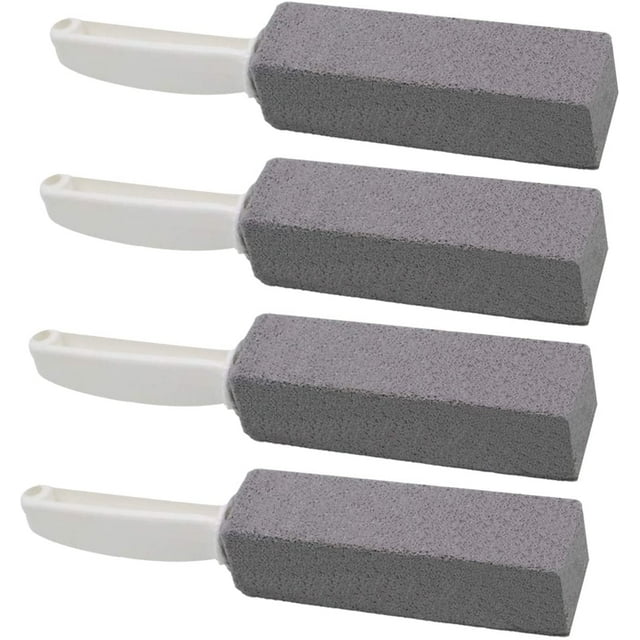 Pumice Stone Toilet Bowl Cleaner with Handle 4 Pack Quick and Easy