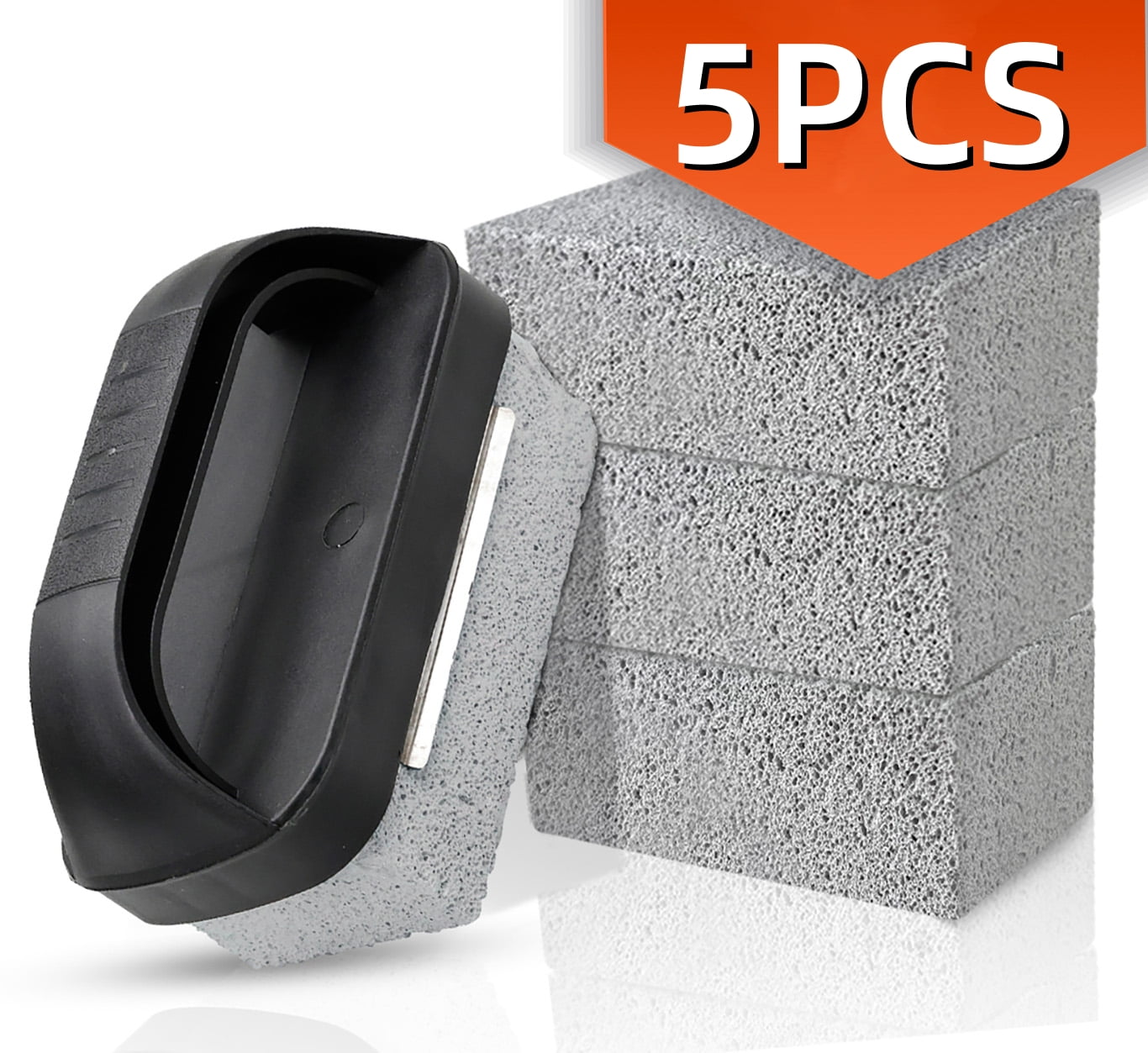 Pumice Stone for Cleaning Grill Cleaner Accessories Bricks with Handle Grilling Cleaning Stone Removing Stains for BBQ Swimming Pool Sink 4 Pack Walmart