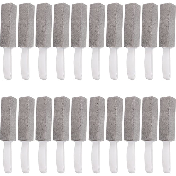 Pumice Stone for Toilet Bowl Cleaning with Handle Household Cleaning, 20 Pack