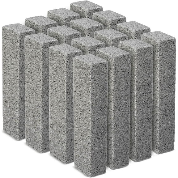 Pumice Stone for Toilet Cleaning, Non Scratch Pumice Stone for Cleaning Hard Water Stain on Toilet Bowl, Tile, Kitchen, Pack of 16