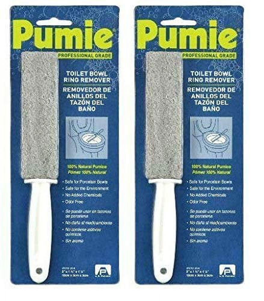 Pumie, Pack of 2, Toilet Bowl Ring Remover TBR6, Natural Pumice Stone