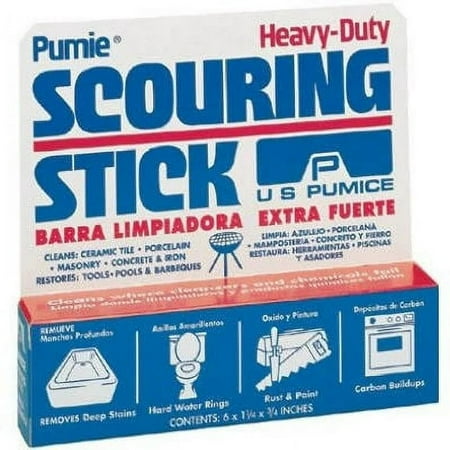 US Pumice Pumie Scouring Stick Heavy Duty Pumice Scour Stick - Scour Pad - 1 Pack