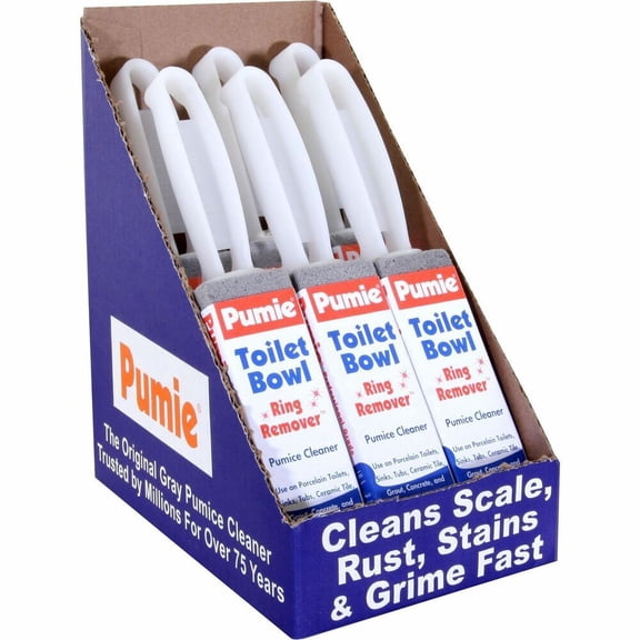Pumie Toilet Bowl Ring Remover with Handle Pumice Gray JAN6