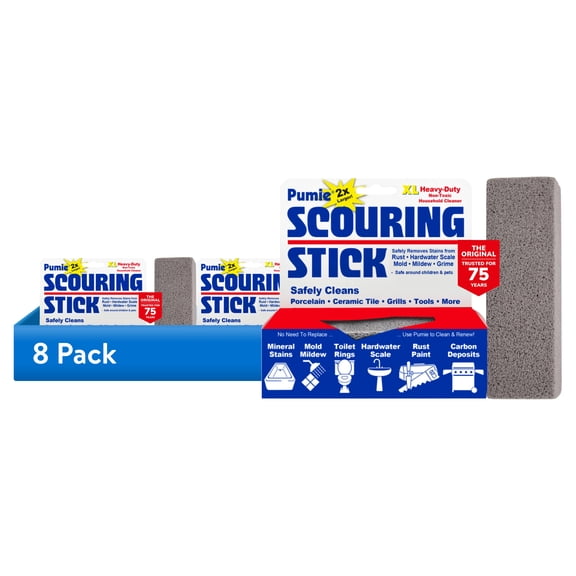 (8 pack) Pumie XL Heavy-Duty Scouring Stick, 1 Pack