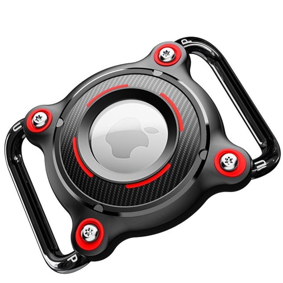 Pumier Waterproof AirTag Holder for Dog/Cat Collar, Luggage, Heavy Duty PC Case Hard Shell with Metal Buckle for Apple AirTags