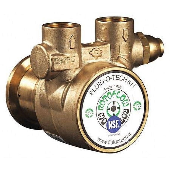 Pump, 3/8" NPTF, 111 Max. GPH, Brass, Bypass J101