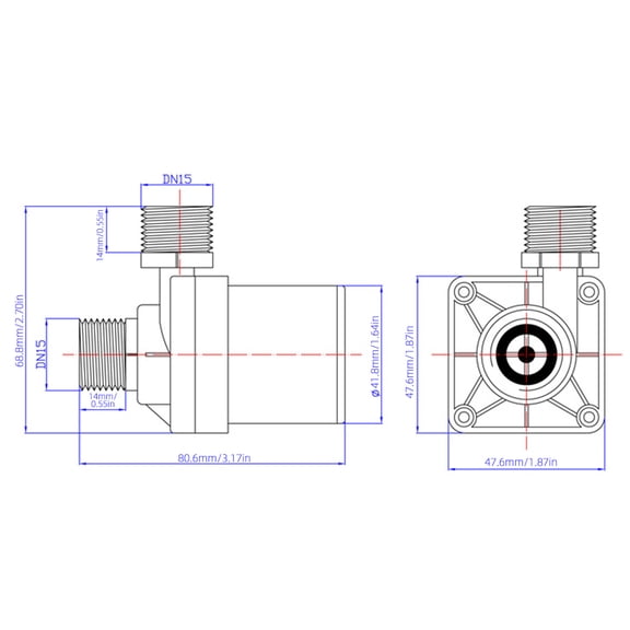 Pump,700l/h 20w Pool Pond Toilet Fish Pool - 12v 700l/h Water Pump 5m/16.4ft Temperature Pump Fish 20w Pump Pool Pond Pump Temperature Pump Fish Dsfen Siuke